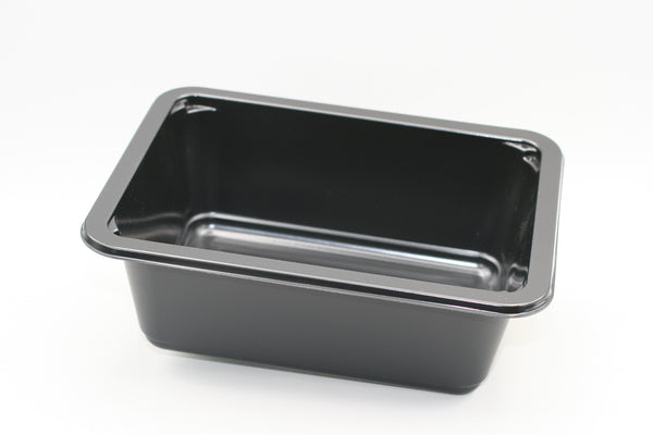 67 fl oz CPET Meal Tray, Black